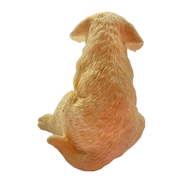 Puppy Golden Retriever Yellow Labrador Resin Figurine - Picture 4 of 11